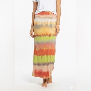 O’Neill Multicolor Roll Down Waist Maxi Skirt Medium